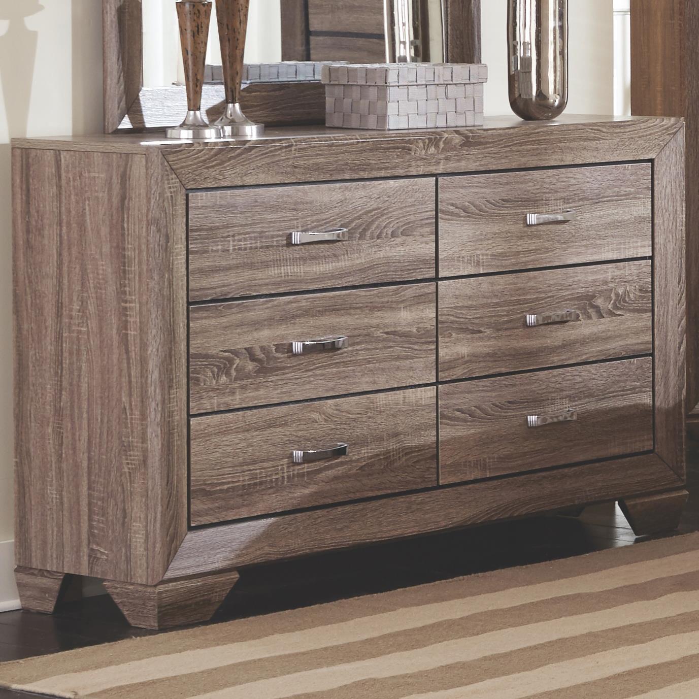 Coaster Kauffman Dresser with 6 Drawers and Tapered Feet Value City